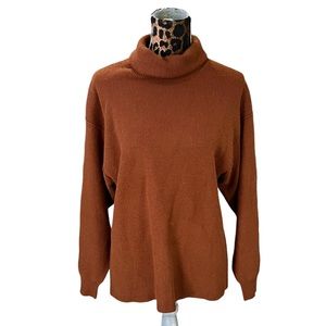 Free People Women’s Sz XS Ribbed Oversized Turtleneck Sweater